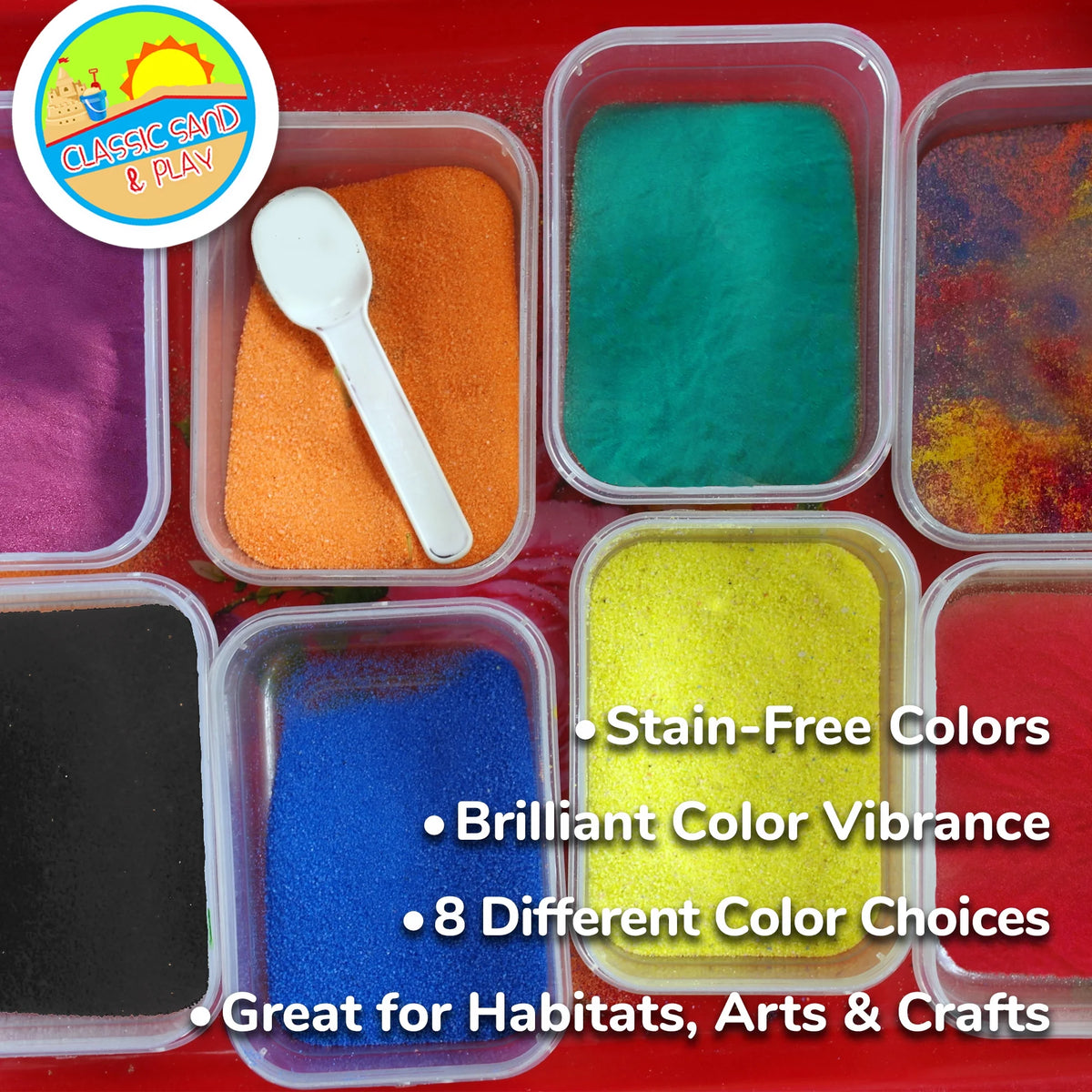 Blue Colored Play Sand, 5 lb. Bag S80606