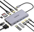 USB C Docking Station with Dual HDMI Adapter, Triple Display, 100W PD, Ethernet, Card Reader, Pack of 2 F992048