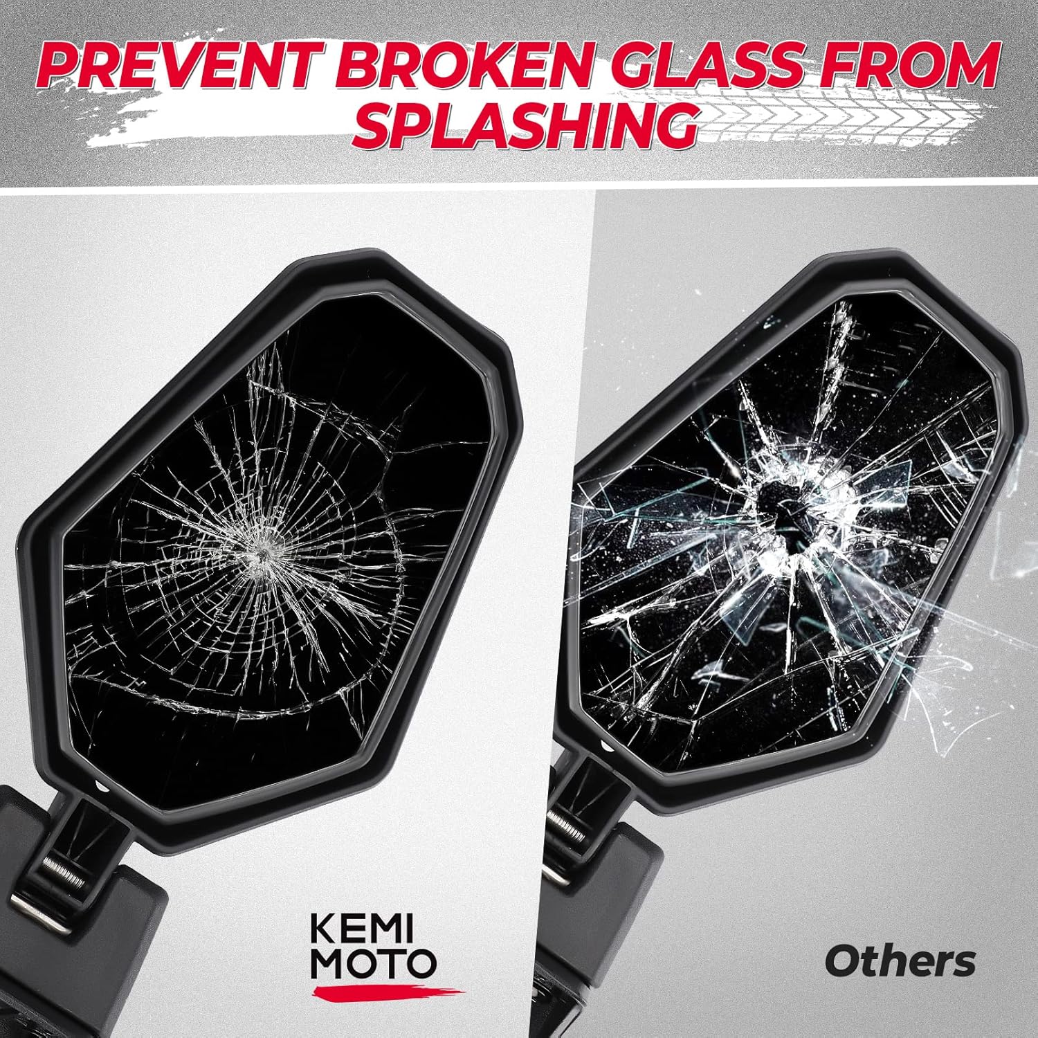 Adjustable Folding Rear View UTV Side Mirrors N36993