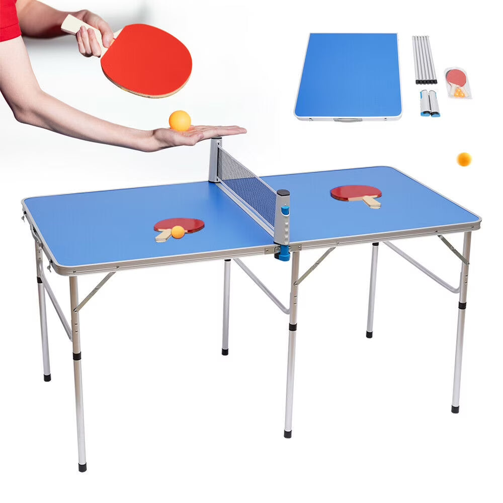 Foldable Table Tennis Table Official Size with 2 Paddles 3 Ball A2545