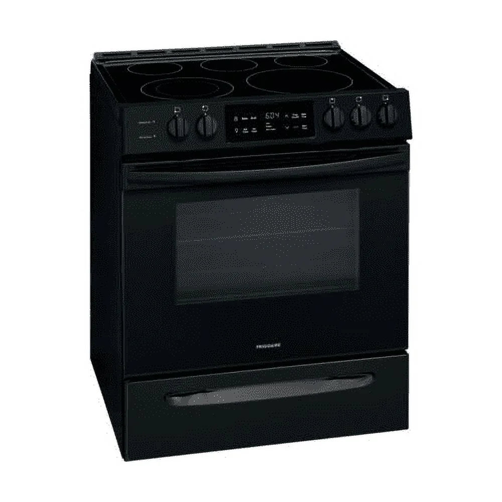Black 30 in Freestanding Range with Self-Cleaning B385387