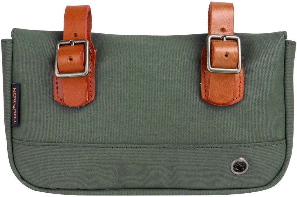 Vintage Canvas Bike Panniers Bicycle Handlebar Bag I465163