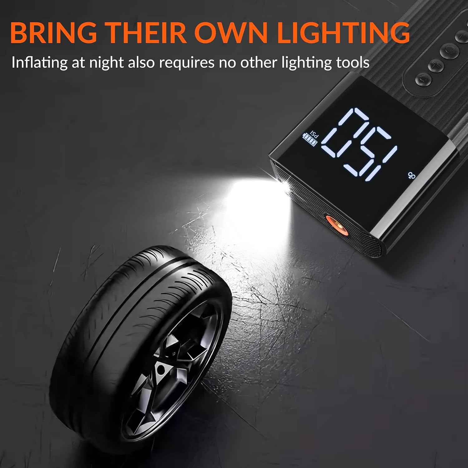 Portable 150PSI Cordless Tire Inflator Air Compressor D773584