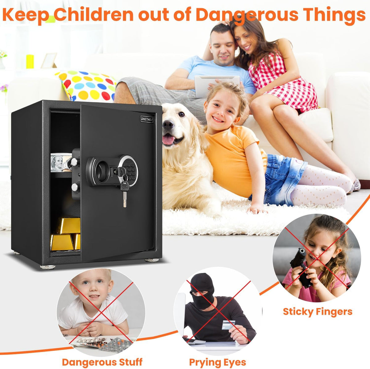 2.3 Cub Fireproof Safe with Digital Keypad Z19474