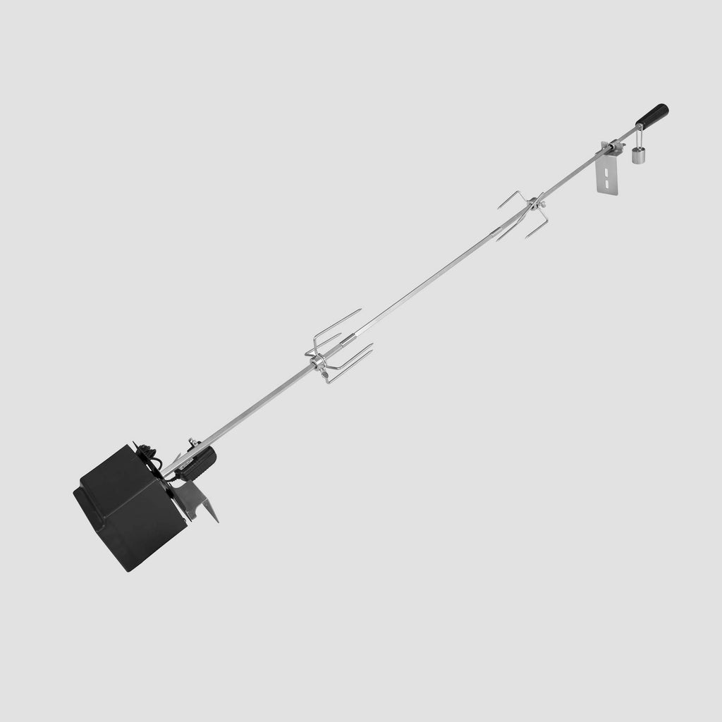 Rotisserie Kit for Grills, 8x8 mm Square Spit Rod, Stainless Steel J21856