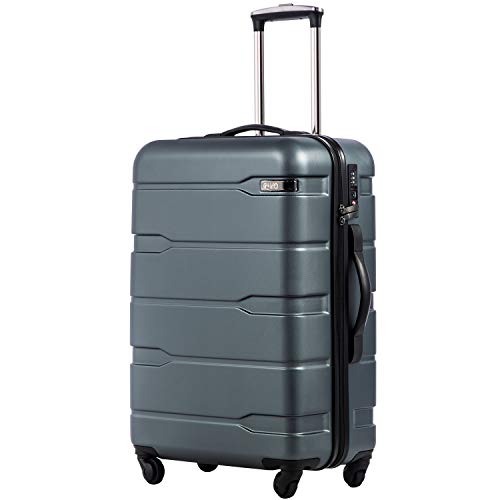 Caribbean Blue PC+ABS Spinner Suitcase with TSA lock 20in 24in 28in J240547