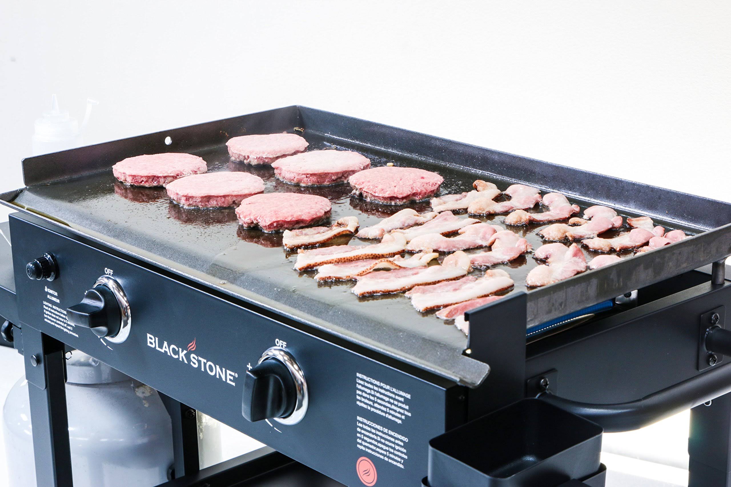 28 in 2-Burner Propane Gas Grill with Griddle Top X297381