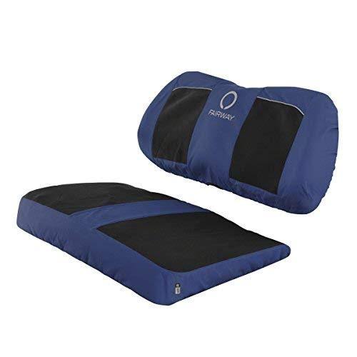 Black/Navy Golf Cart Bench Seat Cover Z54202