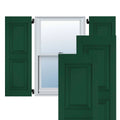 18 in. x 48 in. Exterior Real Wood Raised Panel Shutters Pair L523343