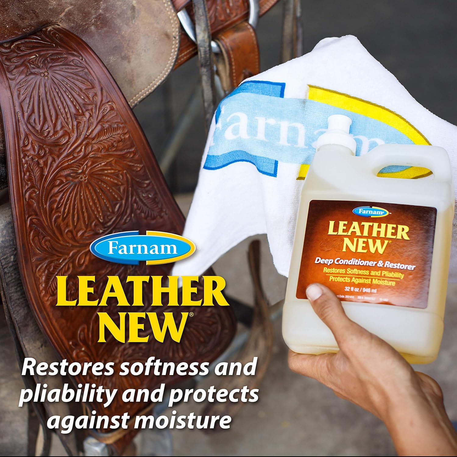 Leather Deep-Cleaning Conditioner and Restorer, 16 Ounces Y416
