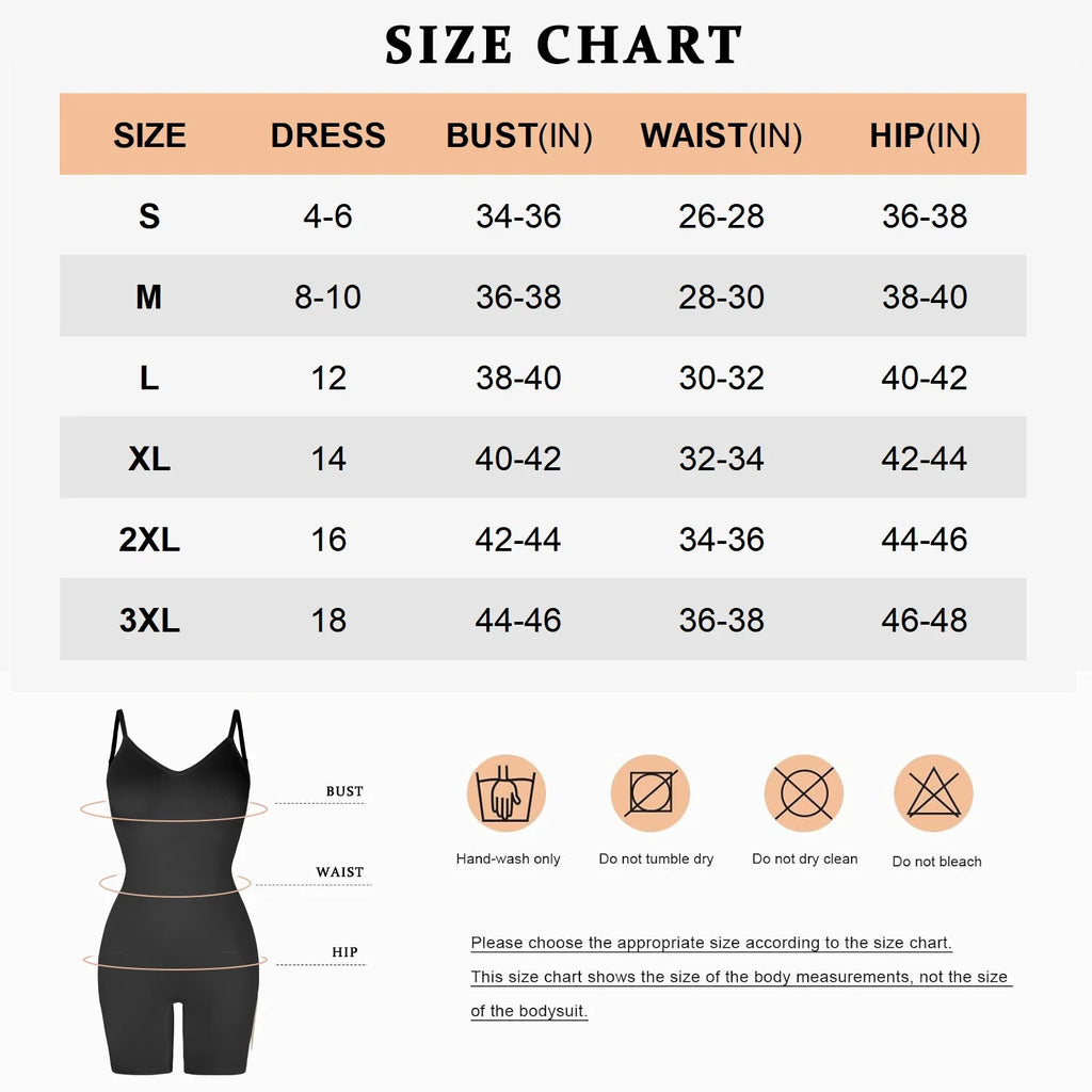 3 Packs Low Back Mid Thigh Bodysuit Shapewear W6051