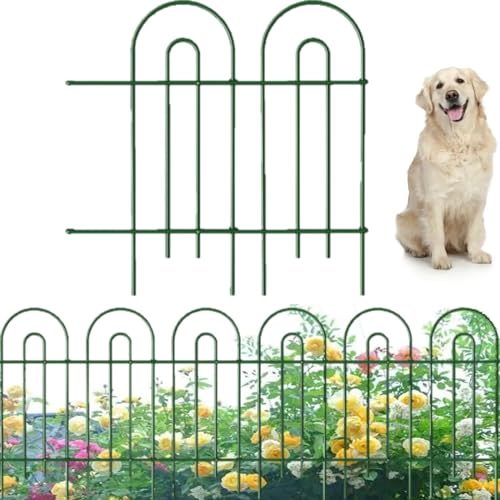 35 panels No Dig Metal Garden Fence 18in(H)×50ft(L) F13341