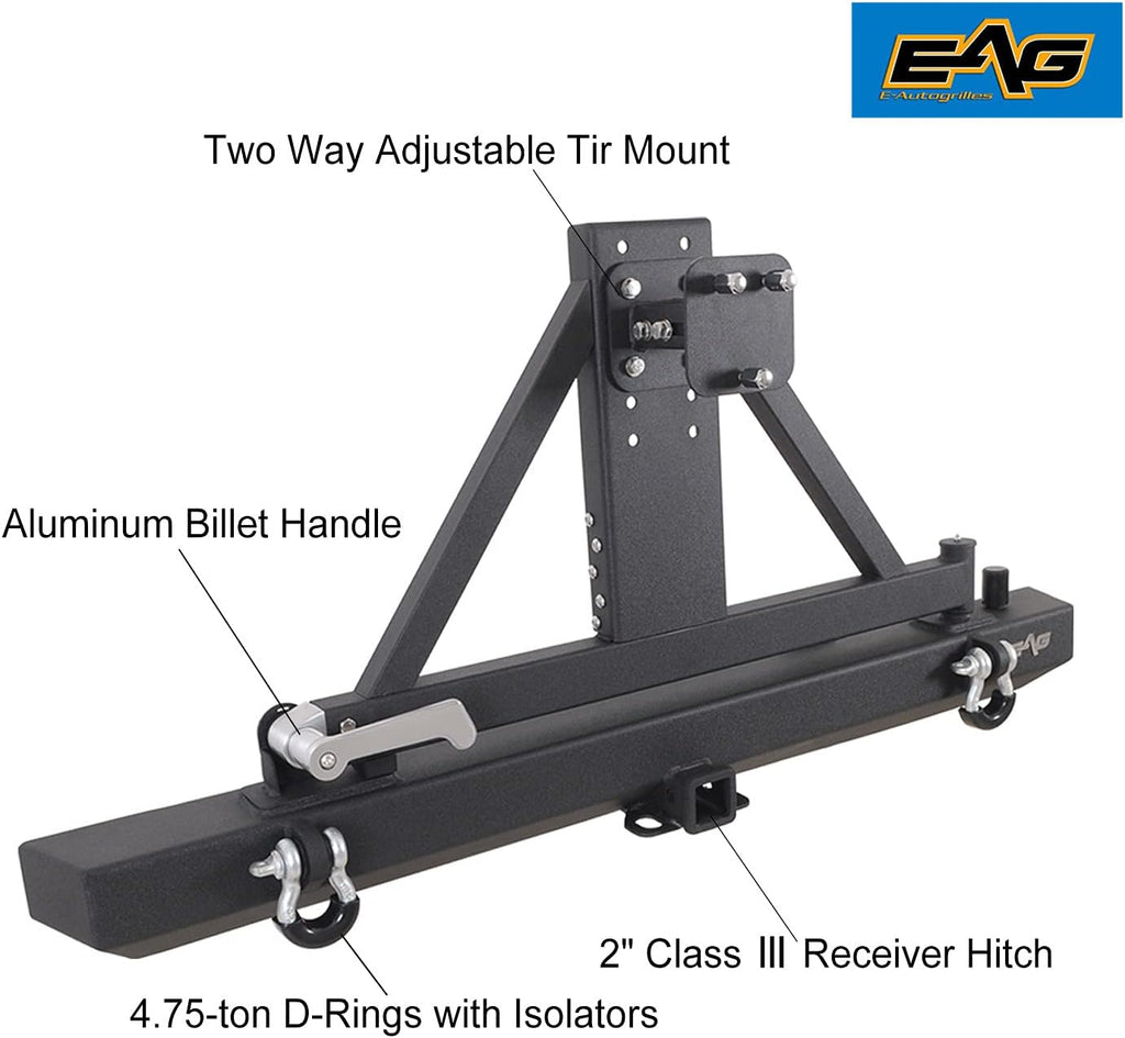 Front Winch Bumper and Rear Bumper with Assembled Tire Carrier I38098