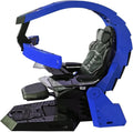Zero-Gravity Gaming Chair with Leather Back and Metal Shell X174