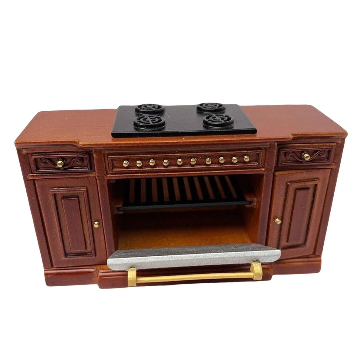12 Scale Dollhouse Wood Cooker Cupboard Furniture Sets red E821692
