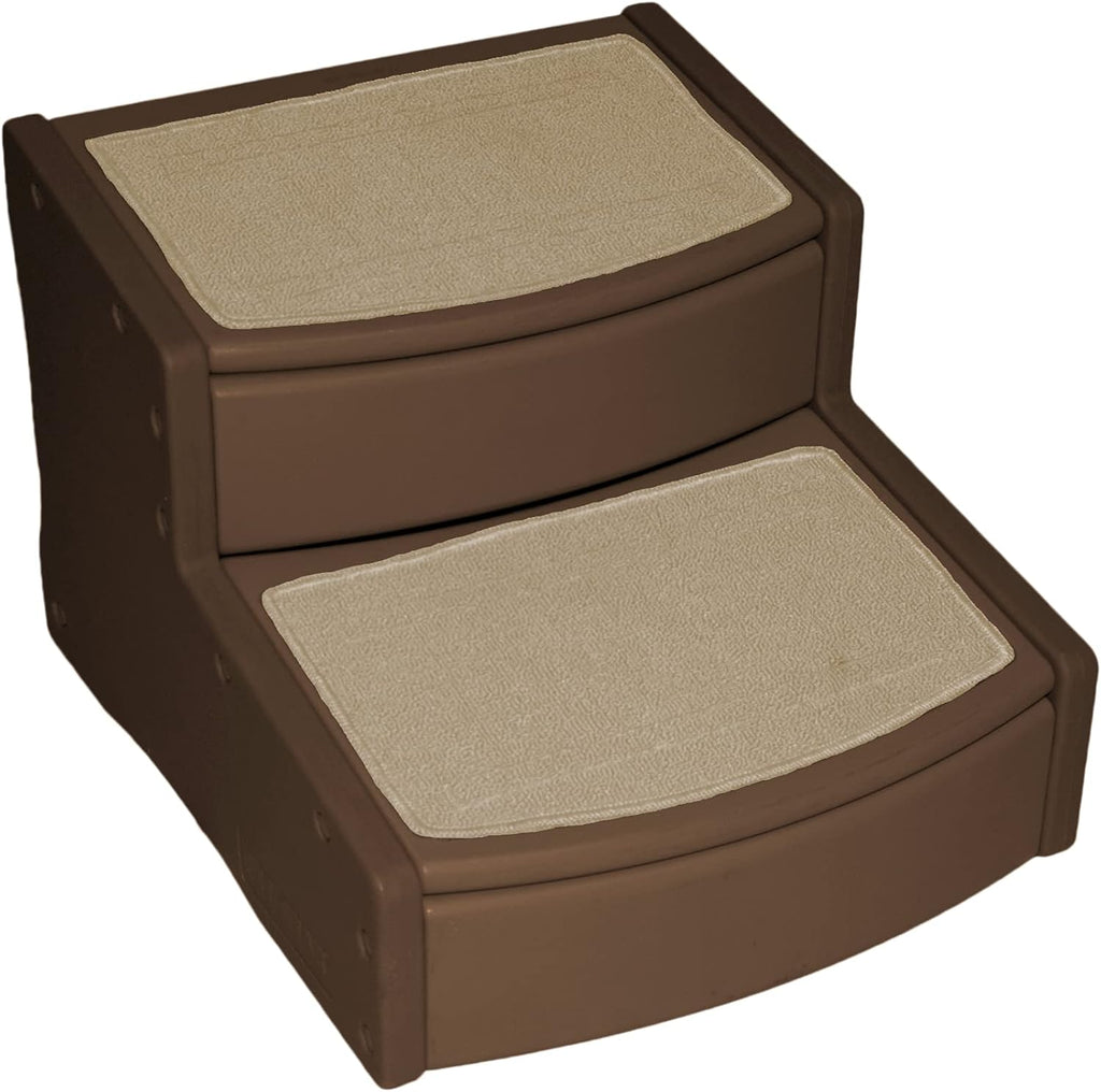Pet Stairs, 2 Step, Extra Wide, Removable Carpet, Pack of 2 F51248