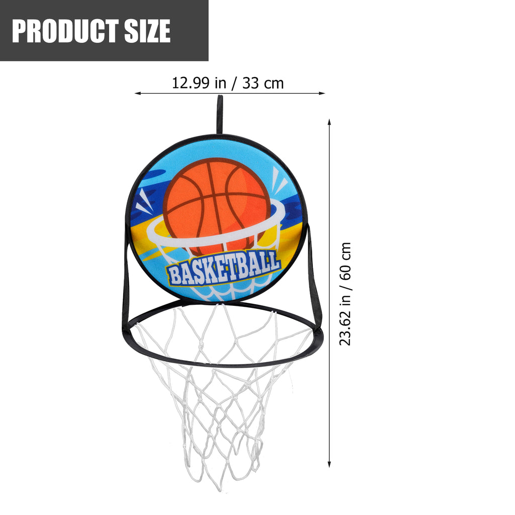 Double Sided Basketball Hoop Dart Board Sticky Ball Set M68834