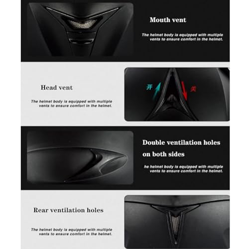 Motorcycle Bluetooth Full Face Modular Helmet with Dual Visor O304