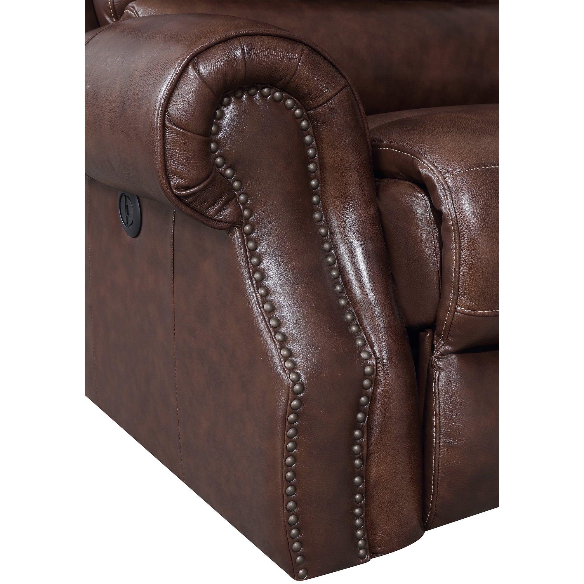 Saddle Brown Power Motion Loveseat B459519