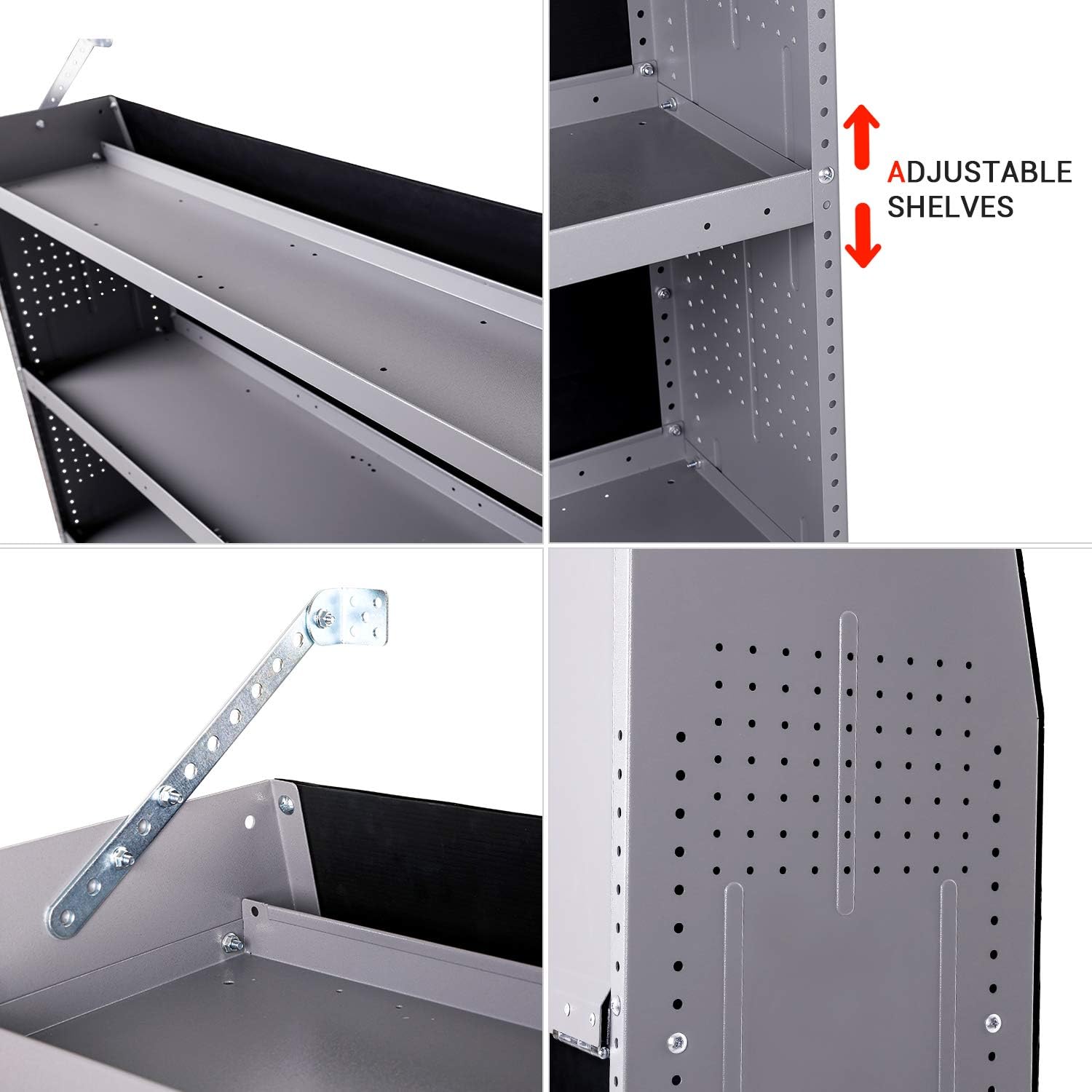 Steel Van Shelving Storage System, 32" W x 46" H x 13" D L9210