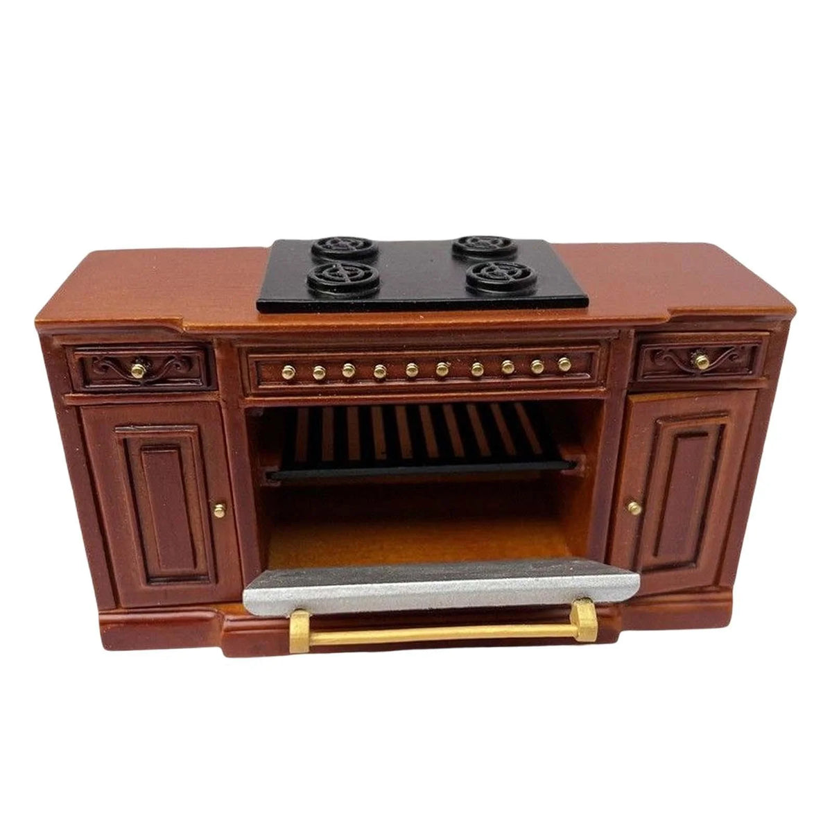 12 Scale Dollhouse Wood Cooker Cupboard Furniture Sets red E821692