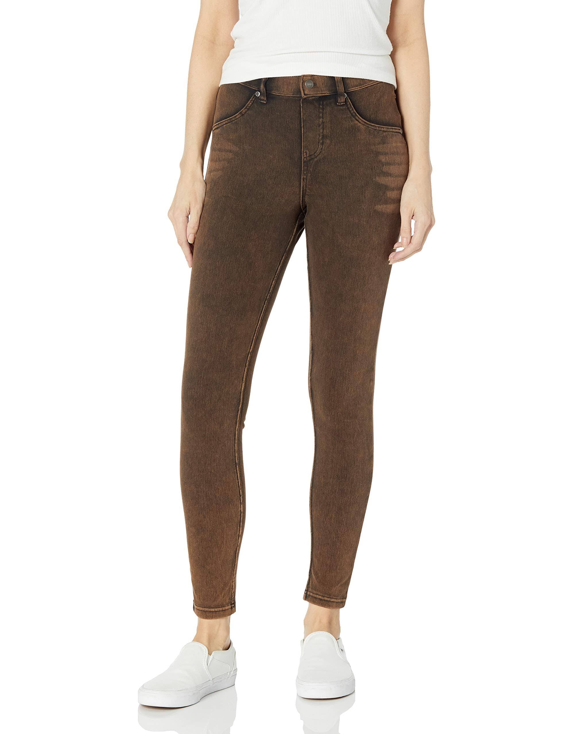 Cinnamon Acid Wash High Waist Denim Leggings H21022