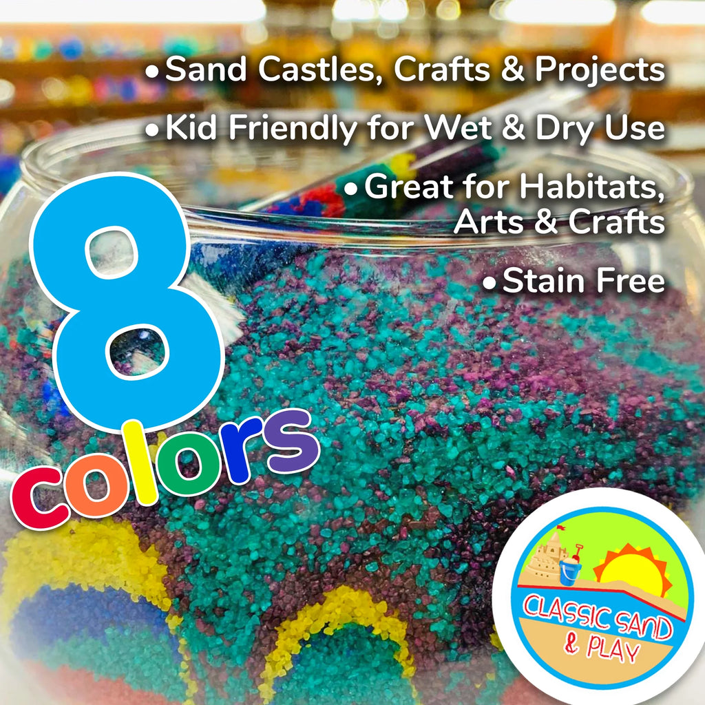 Blue Colored Play Sand, 5 lb. Bag S80606