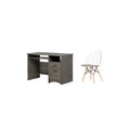 Gray Maple Desk and 1 Annexe Chair Set G9544