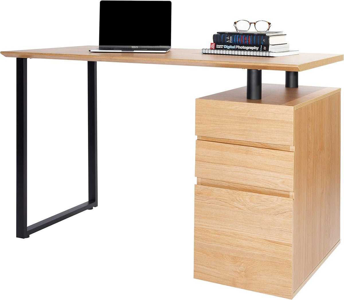 Computer Desk with Storage and File Cabinet W130