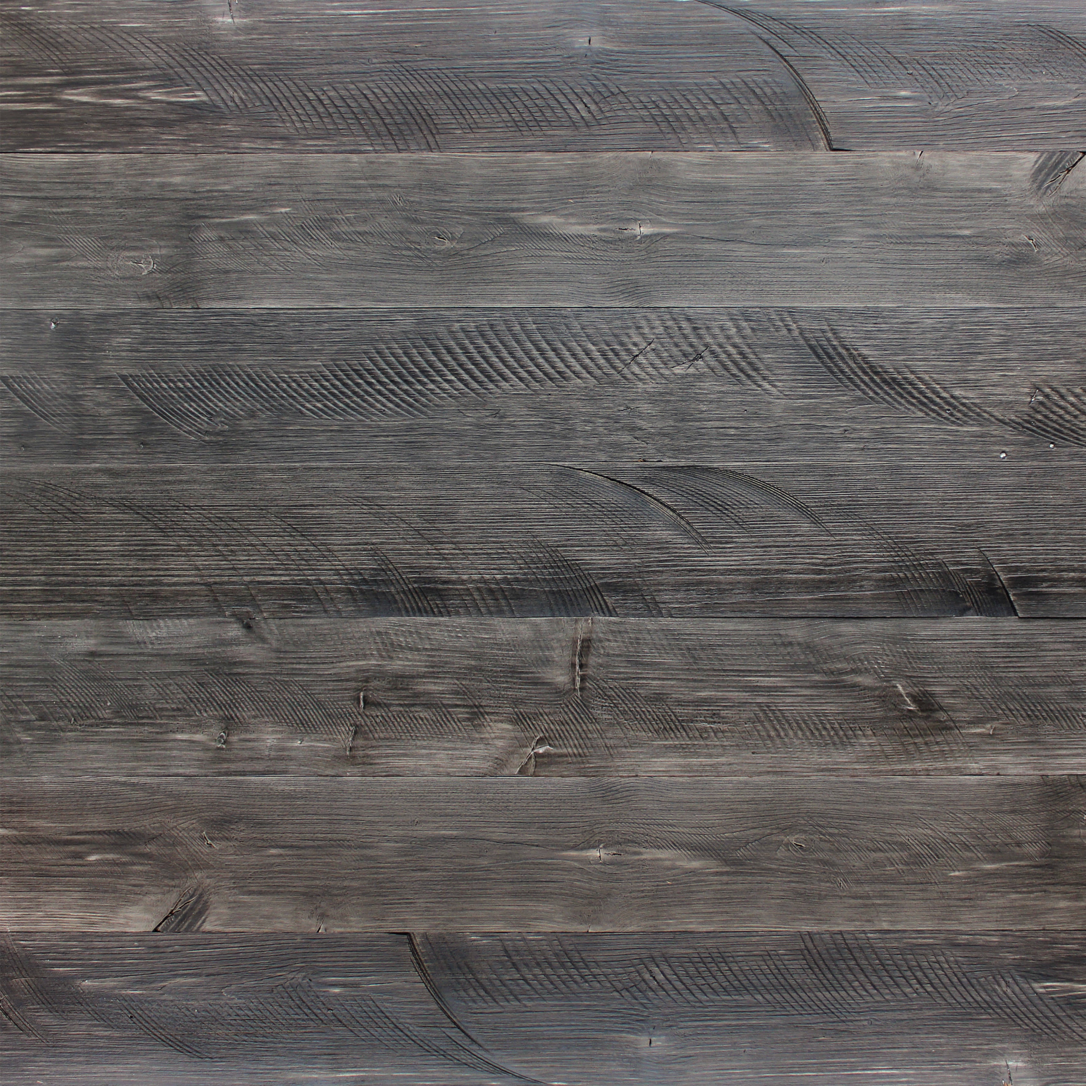 Self-Adhesive Distressed Real Wood Plank Dark Grey G1512
