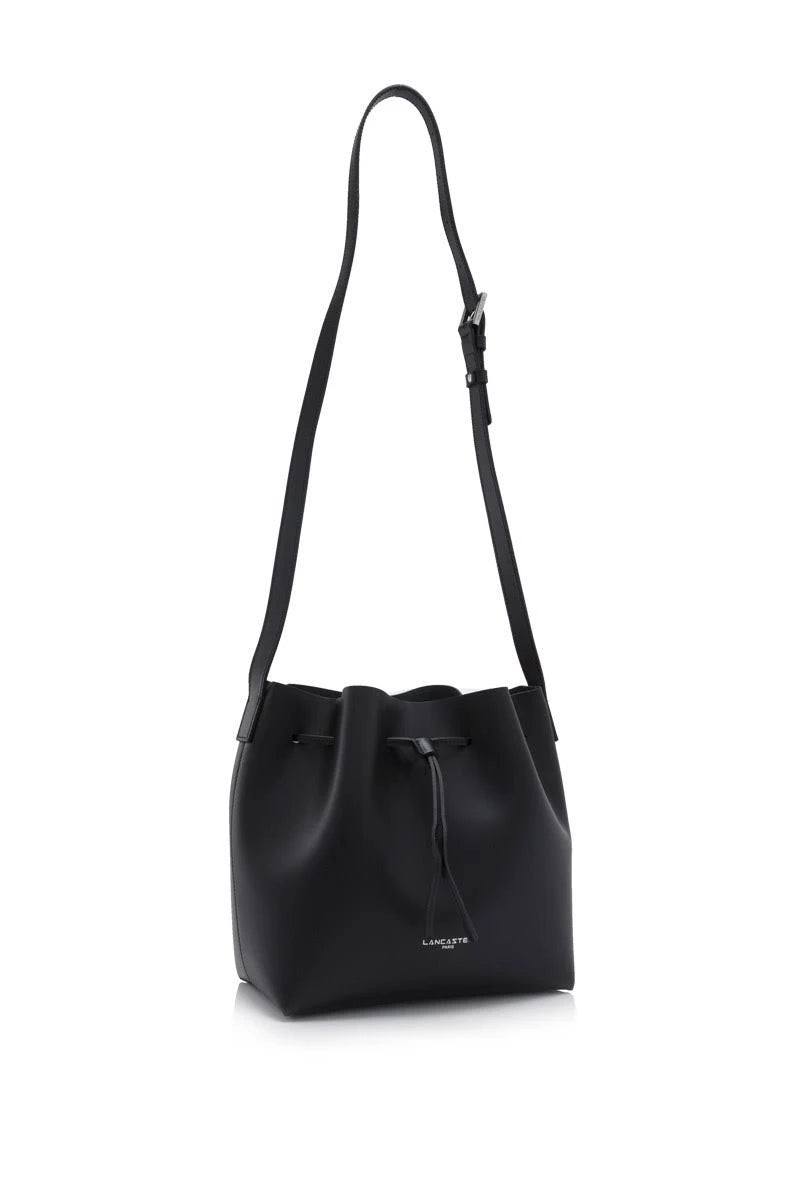 Black Leather Bucket Bag H749079