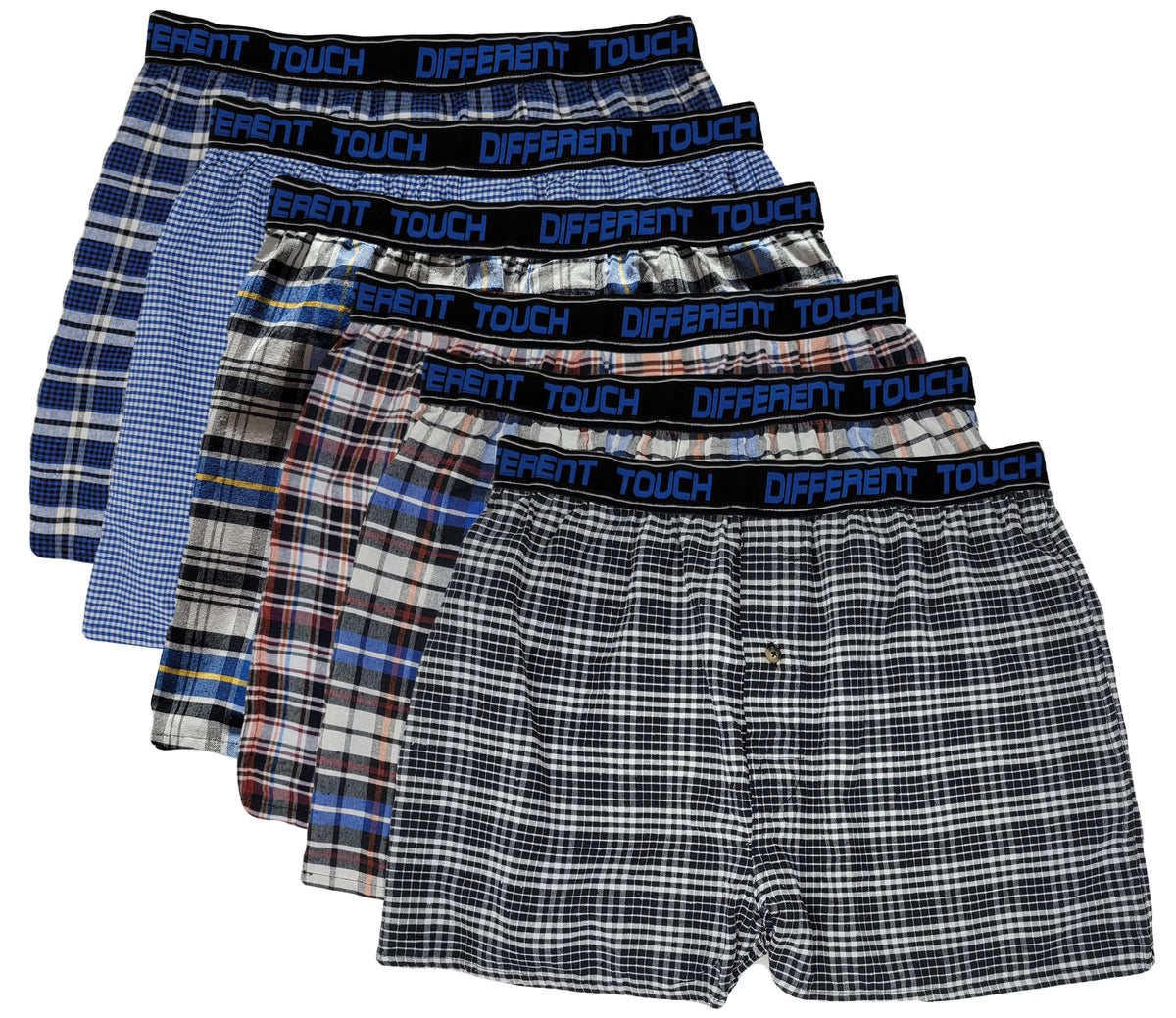 6 Pack Men's Big and Tall Boxer Shorts Underwear 4XL Q3195
