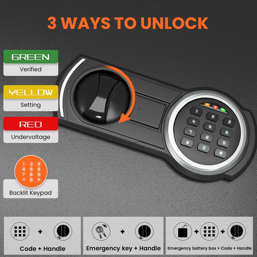 2.3 Cub Fireproof Safe with Digital Keypad Z19474