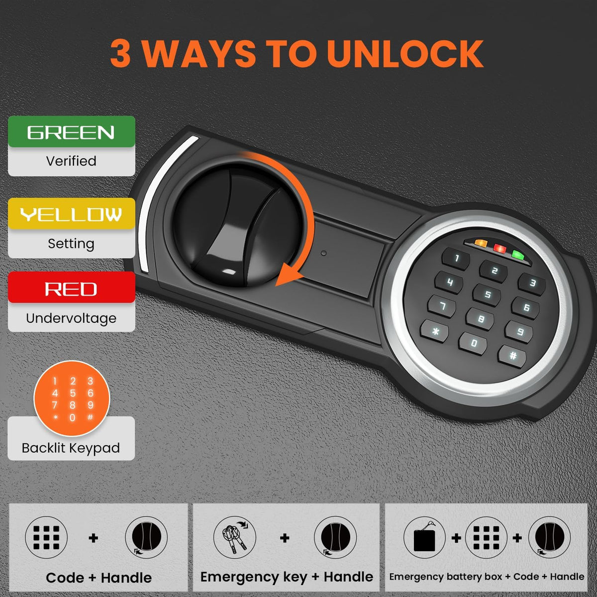 2.3 Cub Fireproof Safe with Digital Keypad Z19474