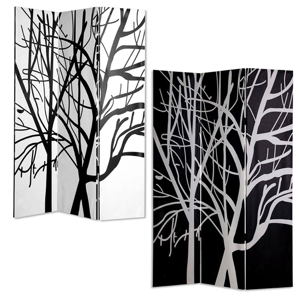 Multi Color Wood Canvas Screen G268842
