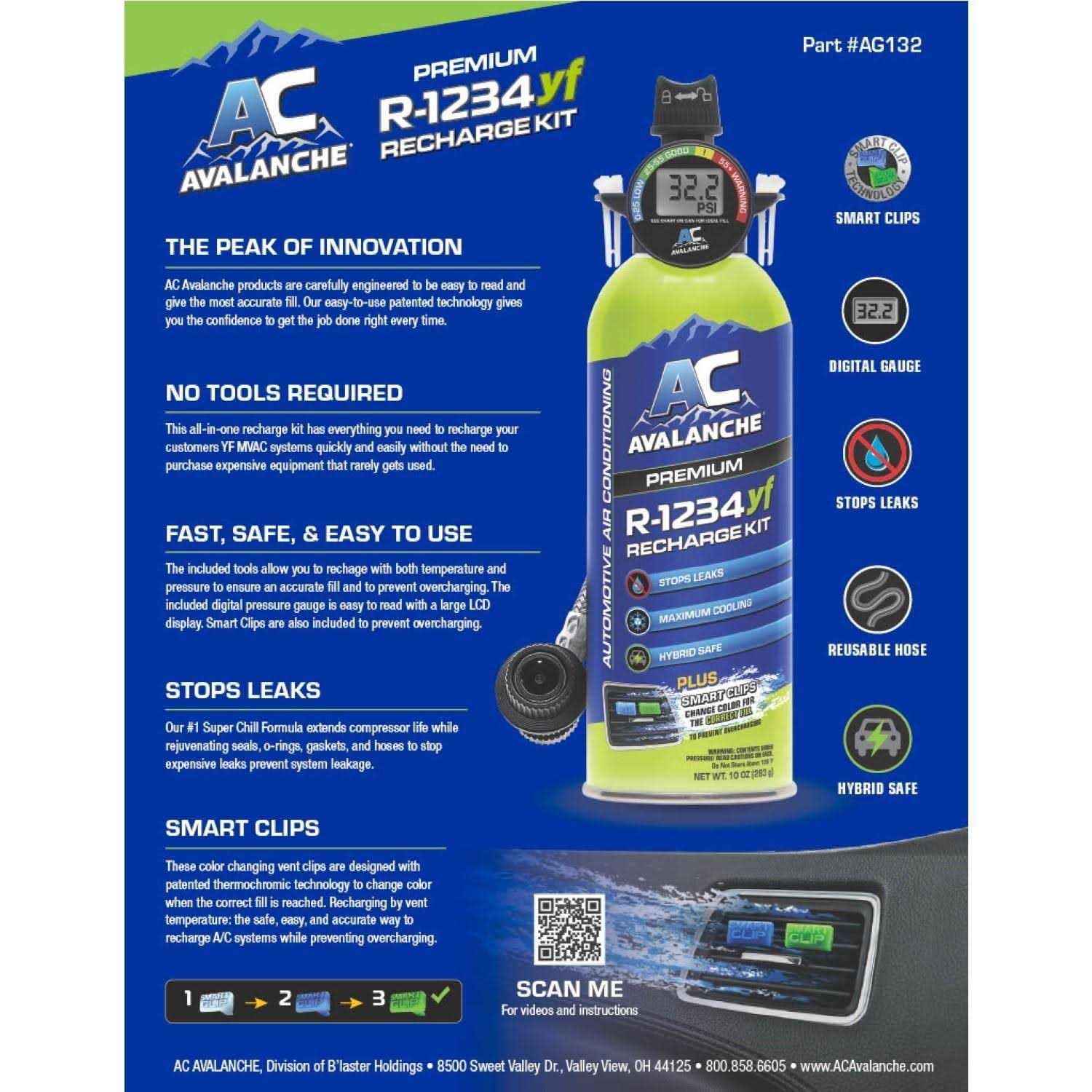 R1234yf Refrigerant Stop Leak Charge Hose 10oz U248666