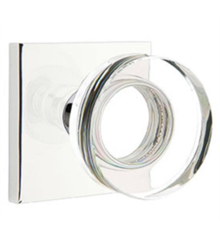 Passage Round Knob with Square Rose D682