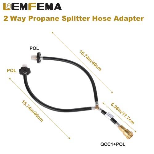 Dual Propane Tank Converter Hose Adapter I46739