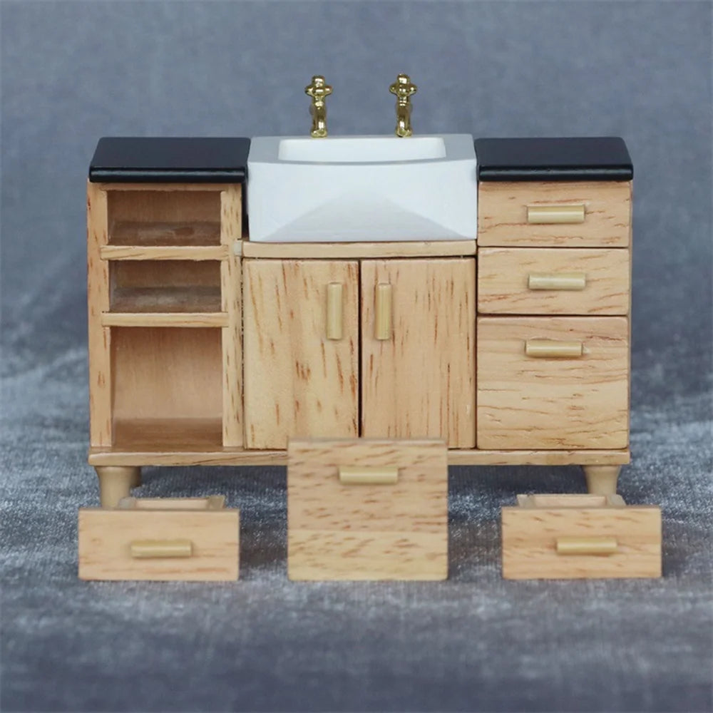 Miniature Modern Basin Sink Unit Cabinet B288894