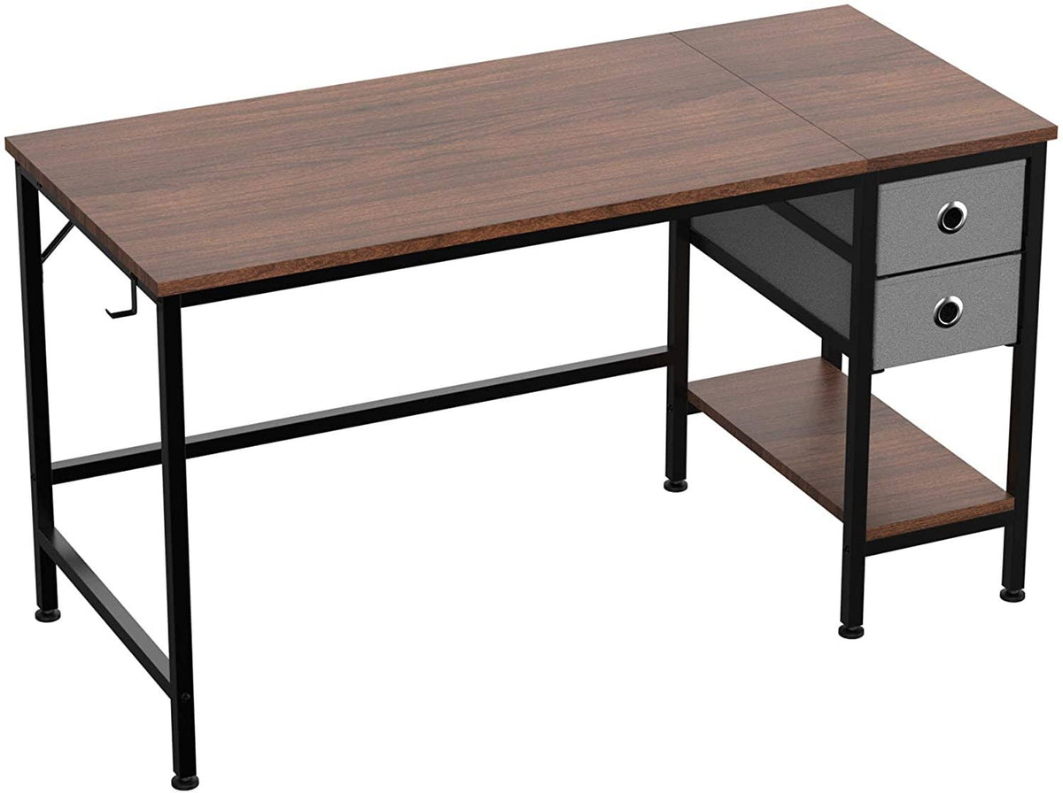 47x22 Desk with Drawers and Storage Shelves Y6400