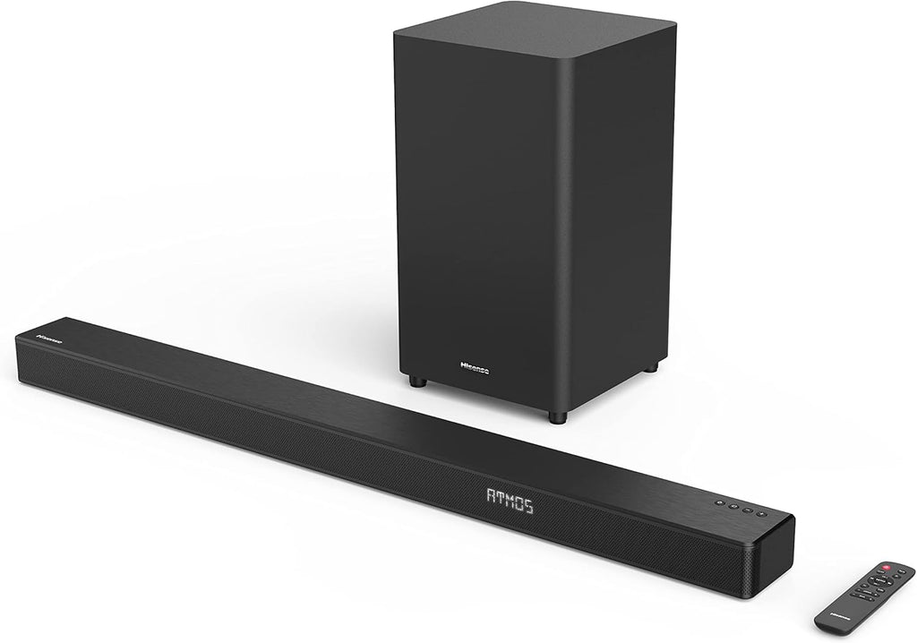 2.1ch Sound Bar with Built-in Subwoofer, 108W, Wireless Bluetooth, Dolby Audio, HDMI ARC/Optical/AUX/USB V96811
