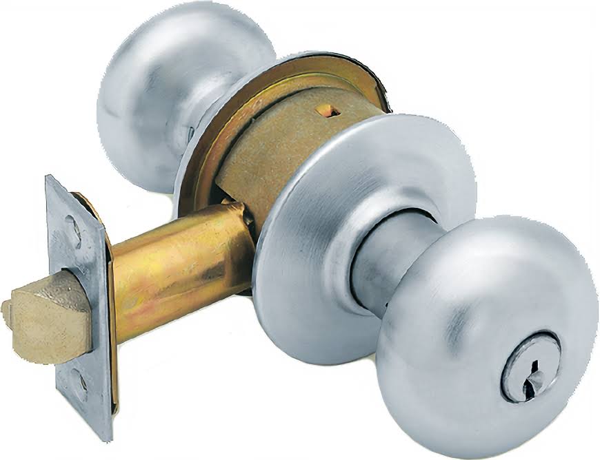 Classroom Door Knob Set Satin Chrome E8277
