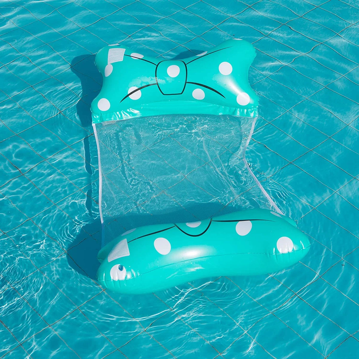 Turquoise Inflatable Pool Float Lounger F645