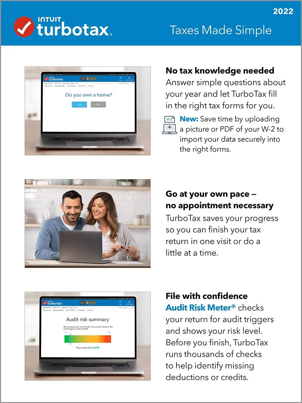 TurboTax Deluxe + State 2022 PC/Mac Z50236