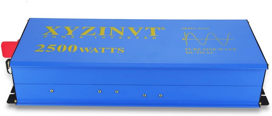 2000 watt Pure Sine Wave Power Inverter DC 12V to AC 120V with LED Display and Wireless Remote Controller W9866