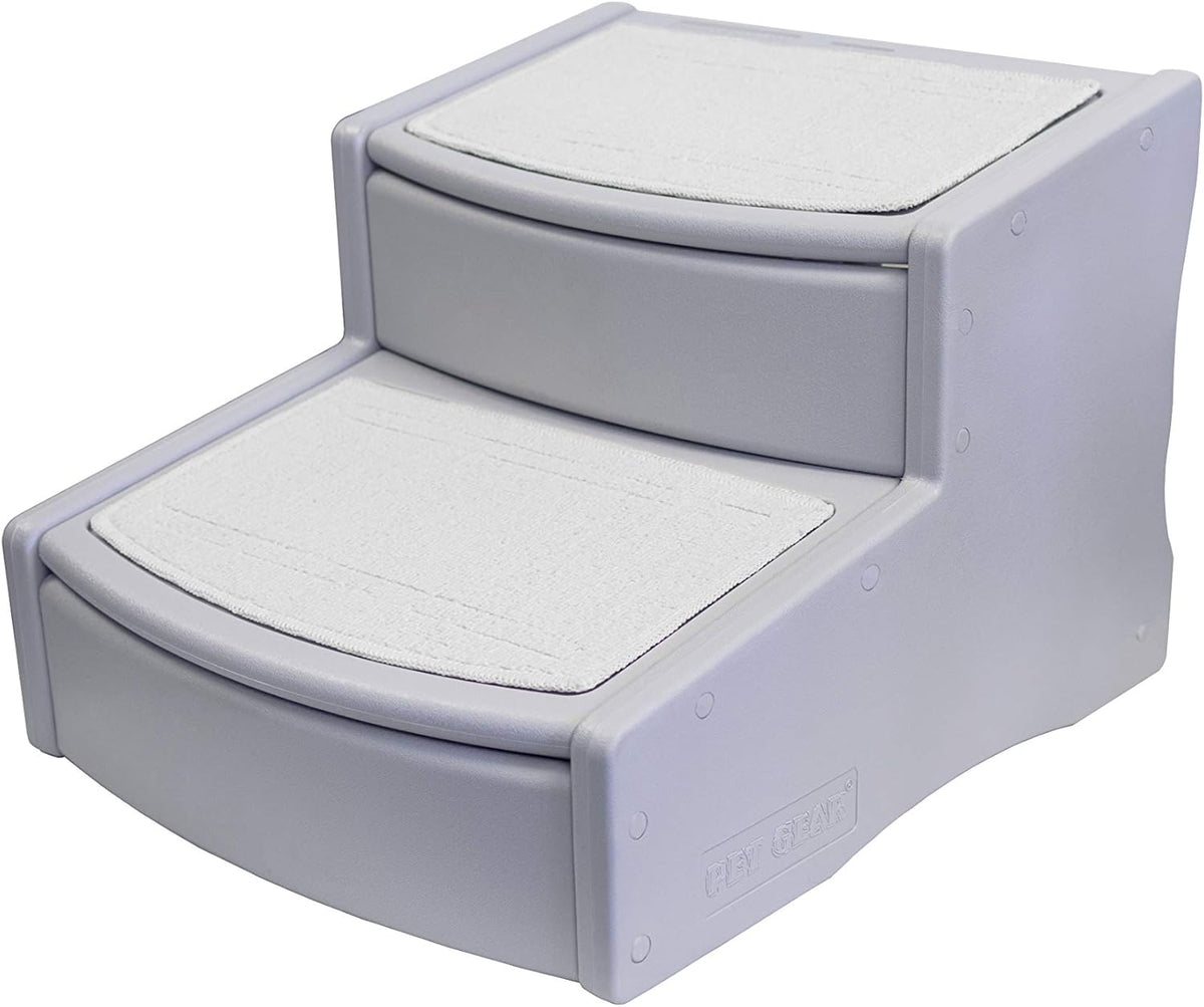 Pet Stairs, 2 Step, Extra Wide, Removable Carpet, Pack of 2 F51248