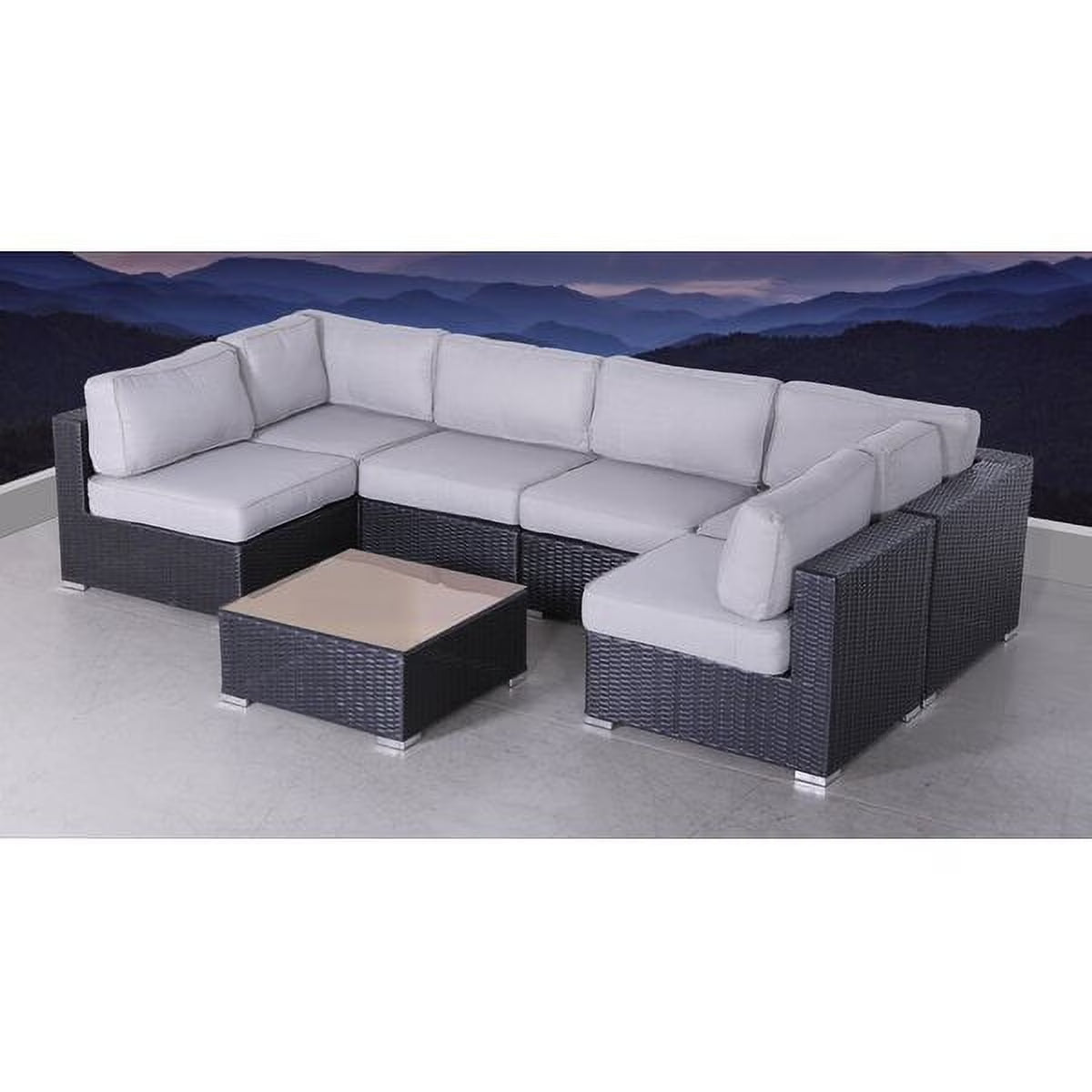 7 Piece Sectional Seating Group with Cushions K4978