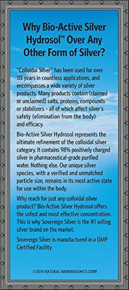 10 ppm 32oz Colloidal Silver A13494