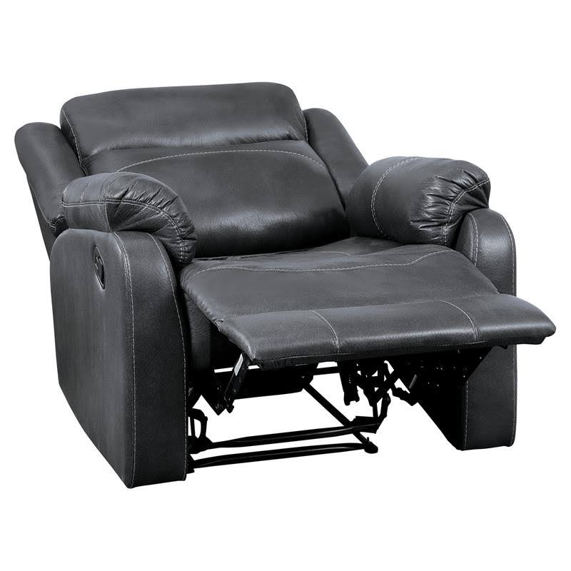 Dark Gray Lay Flat Reclining Chair S840352