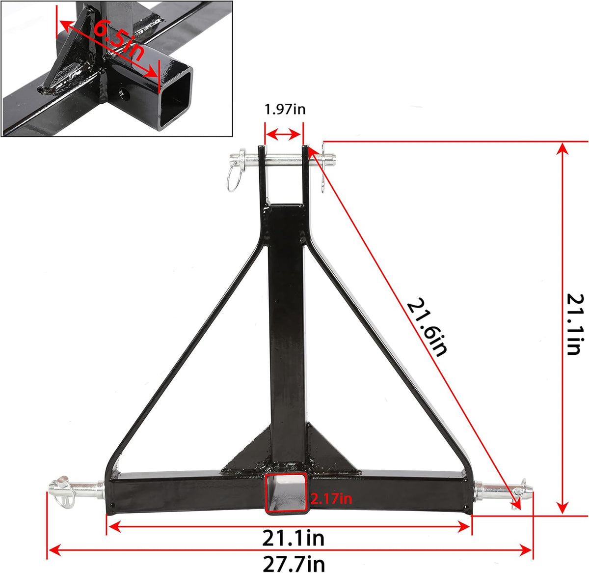 2 inch Trailer Hitch Receiver Adapter Pack of 2 M932574